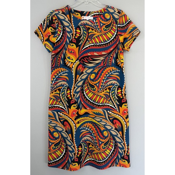 Jude Connally Dresses & Skirts - Jude Connally Shift Dress Women's Small Sundance Paisley Stretch Nylon / Spandex